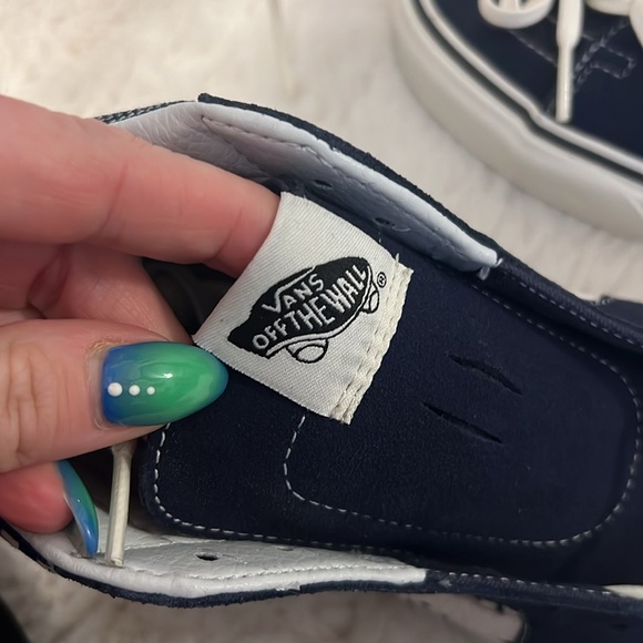 RARE Vans Sk8-Hi Denim Patchwork Sneakers - Picture 4 of 12